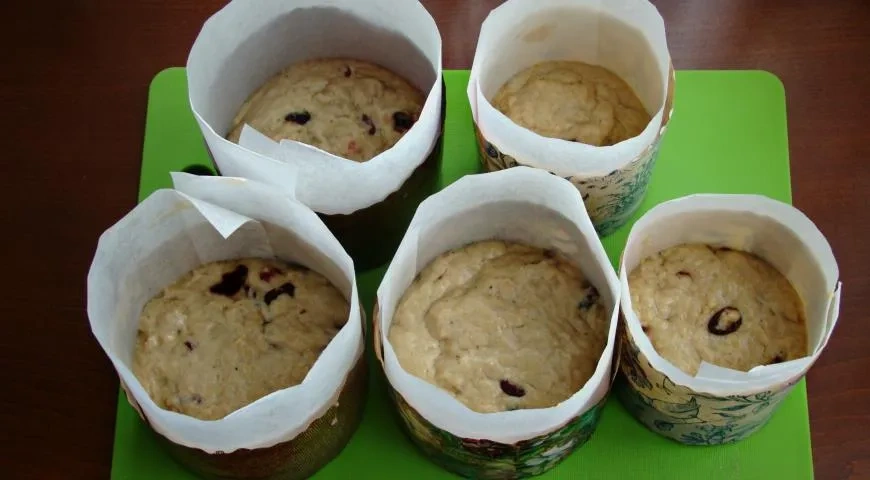 Лавандовые пуховые куличи: шаг 12