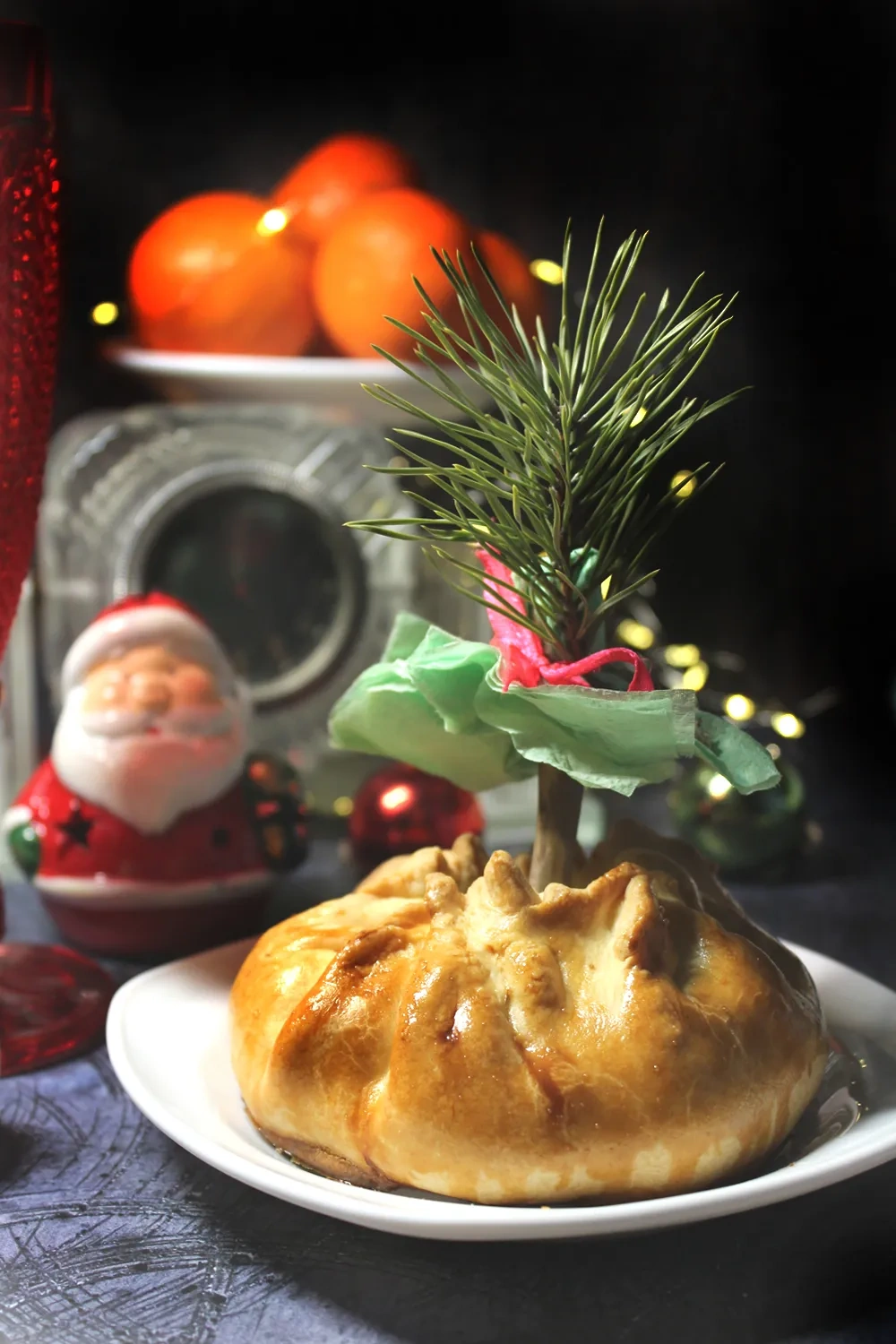 Мини пироги с курицей и картофелем «Новогодние»: шаг 12