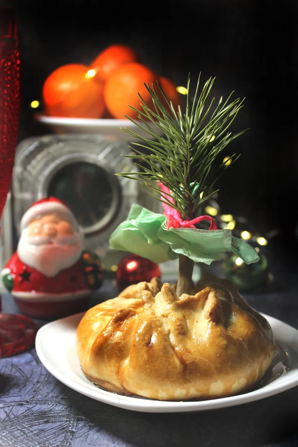 Шаг 12: Мини пироги с курицей и картофелем «Новогодние»