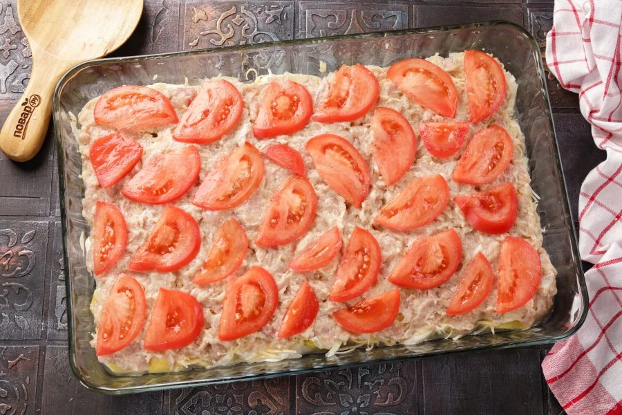 Шаг 12: Мясо пофранцузски из куриного фарш а