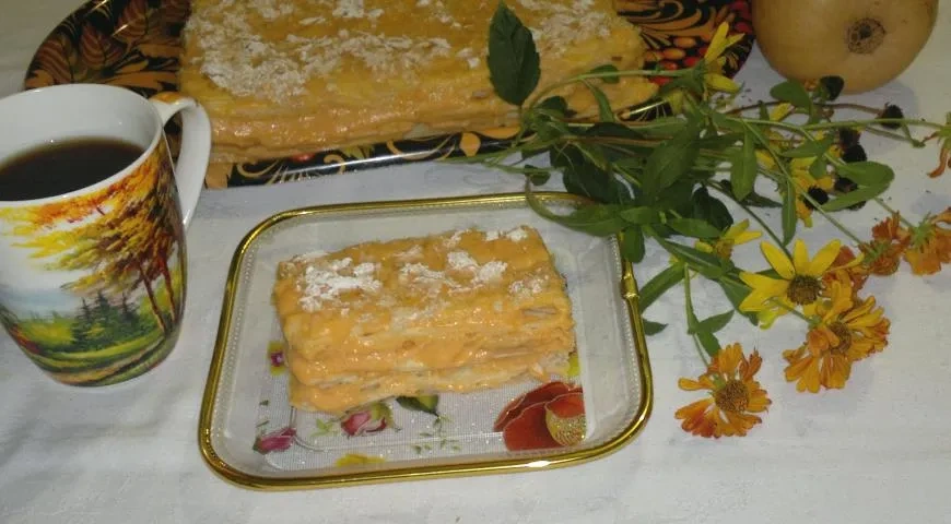 Наполеон с тыквенным кремом: шаг 12