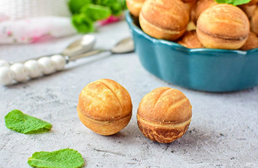 Шаг 12: Печенье орешки со сгущенкой