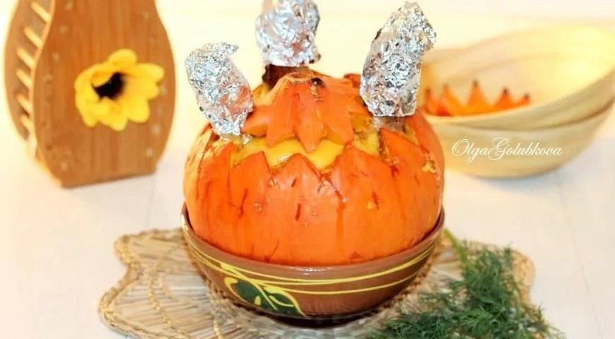 Пряная тыква с курицей: шаг 12