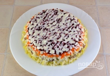 Шаг 12: Салат шуб а классический