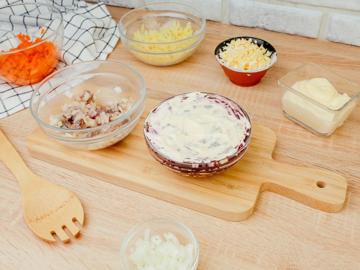 Шаг 12: Селедка под шубой