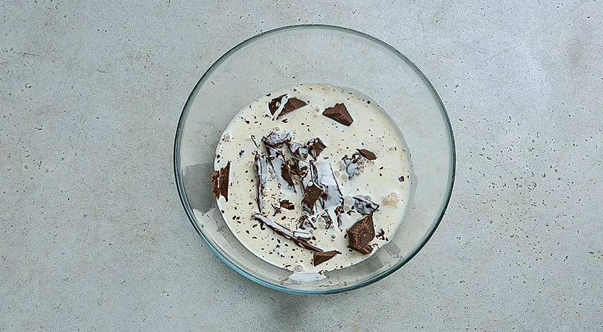 Шоколадное полено с фундуком: шаг 12