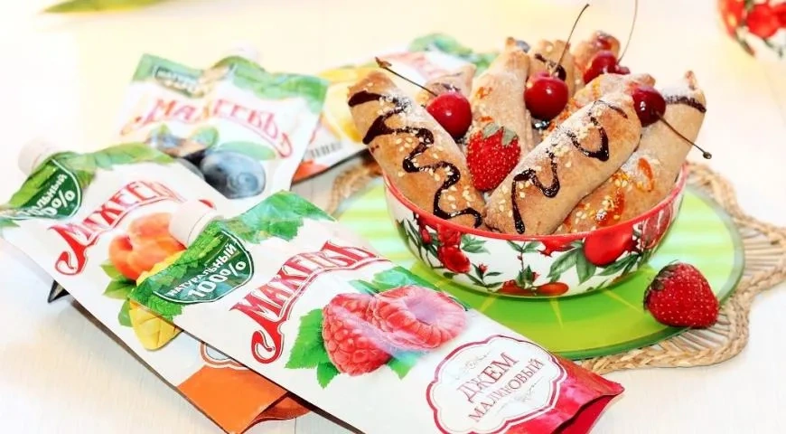 Трубочки с фруктовой начинкой "Махеевъ" к 8 марта: шаг 12