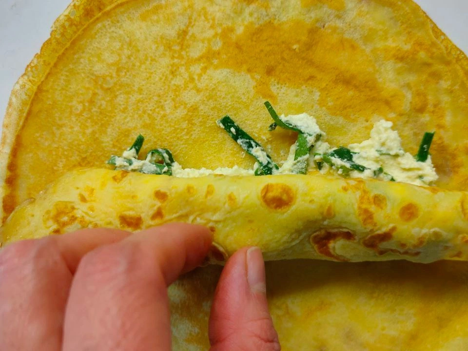 Шаг 12: Творожная начинка для блинов