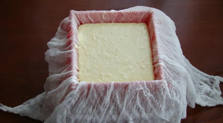 Творожная заварная пасха с малиной: шаг 12