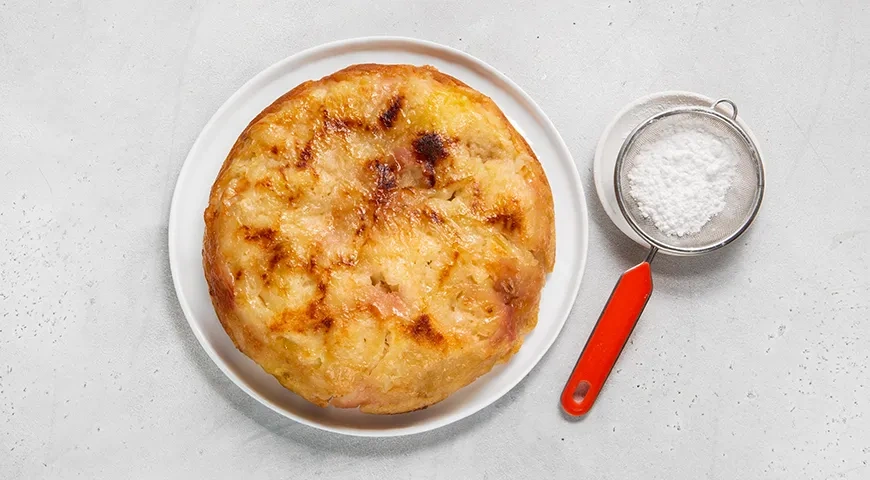 Яблочный пирог на сковороде: шаг 12