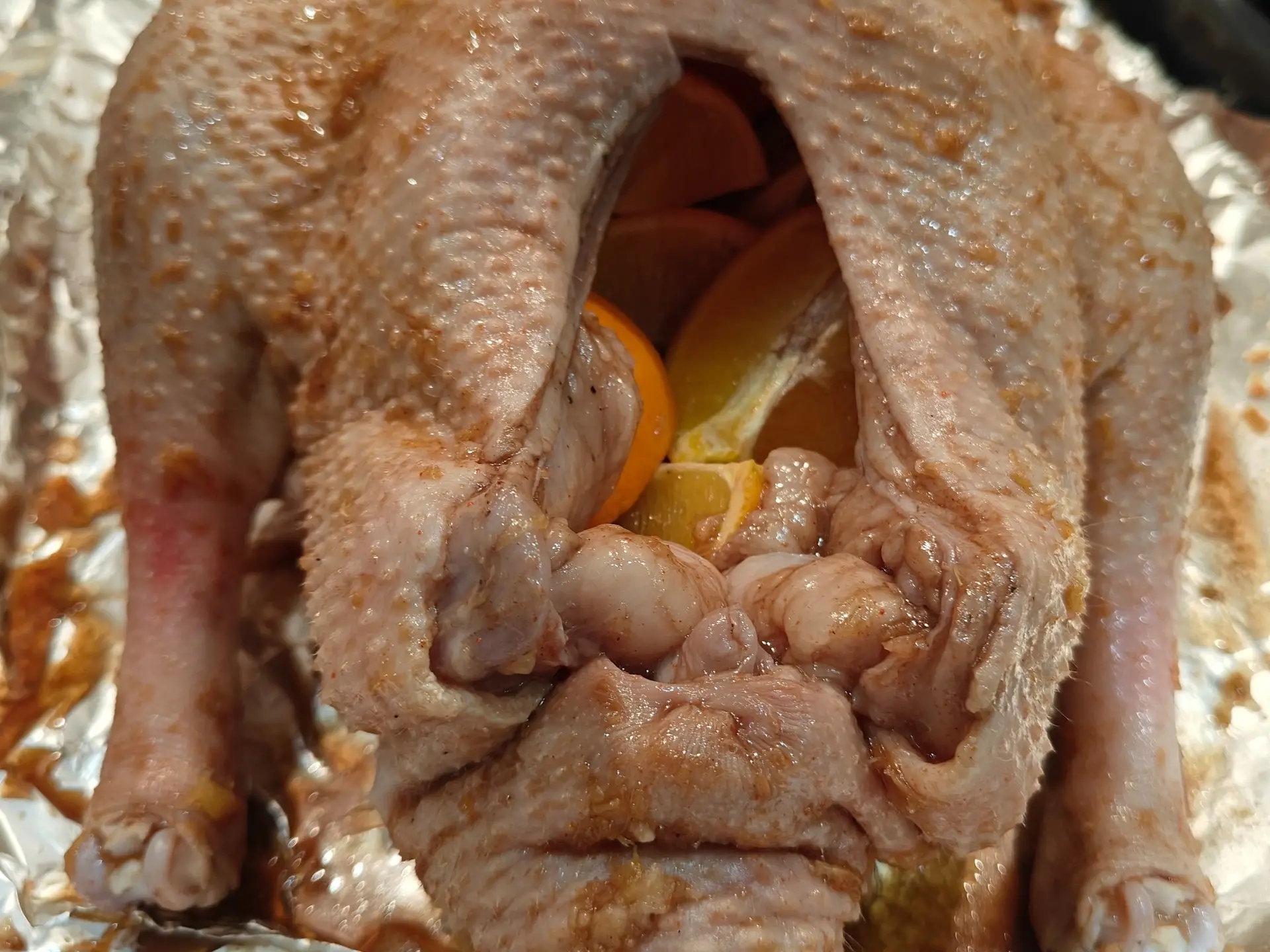 Шаг 12: Запеченный гусь с апельсинами и яблоками