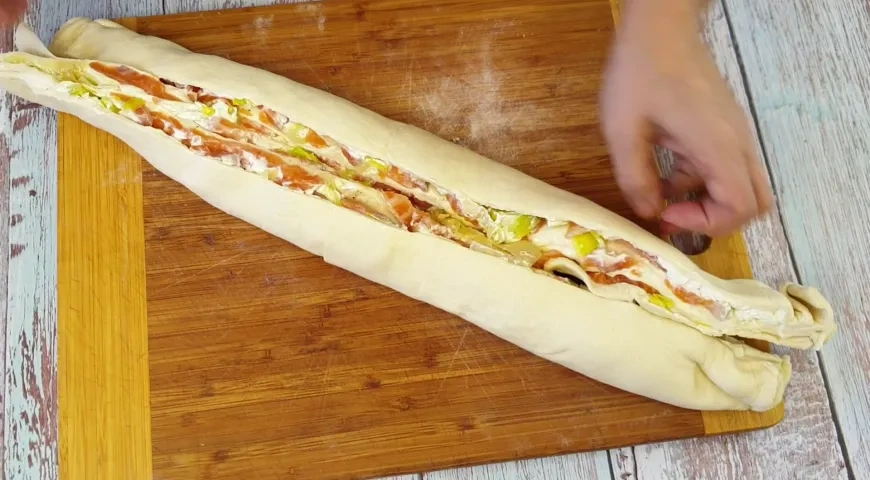 Завитушка с лососем: шаг 12