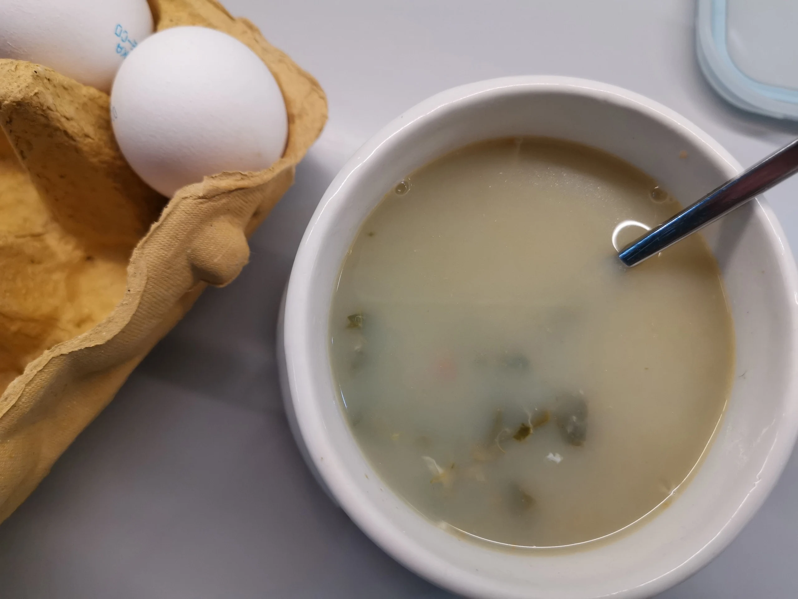 Шаг 12: Зеленые щи с перепелкой