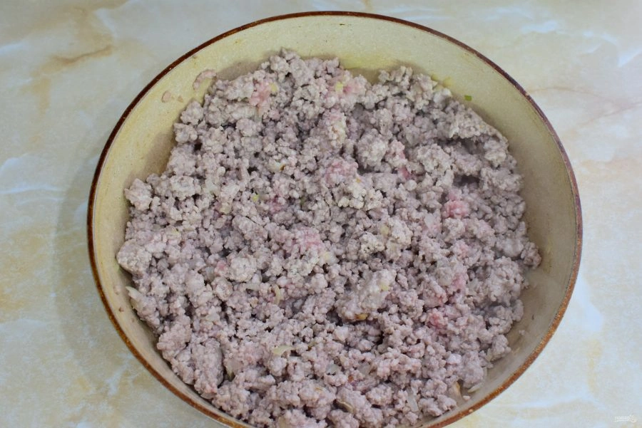 Шаг 13: Блинчиков с мясом