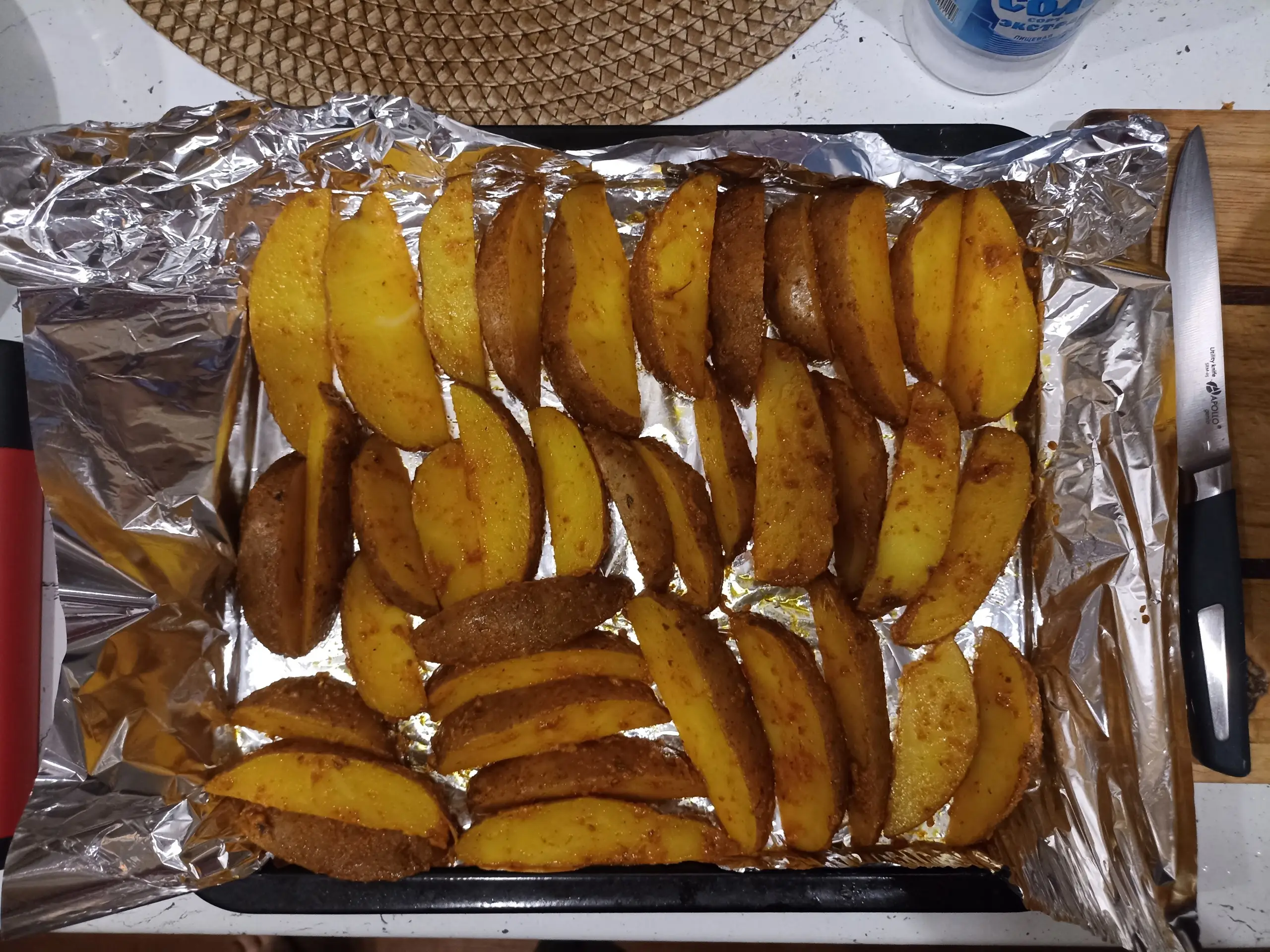 Шаг 13: Быстрый картофель по-деревенски с кожурой