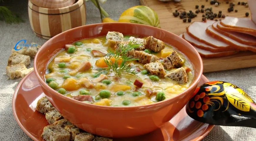 Гороховый суп Палитра осени: шаг 13