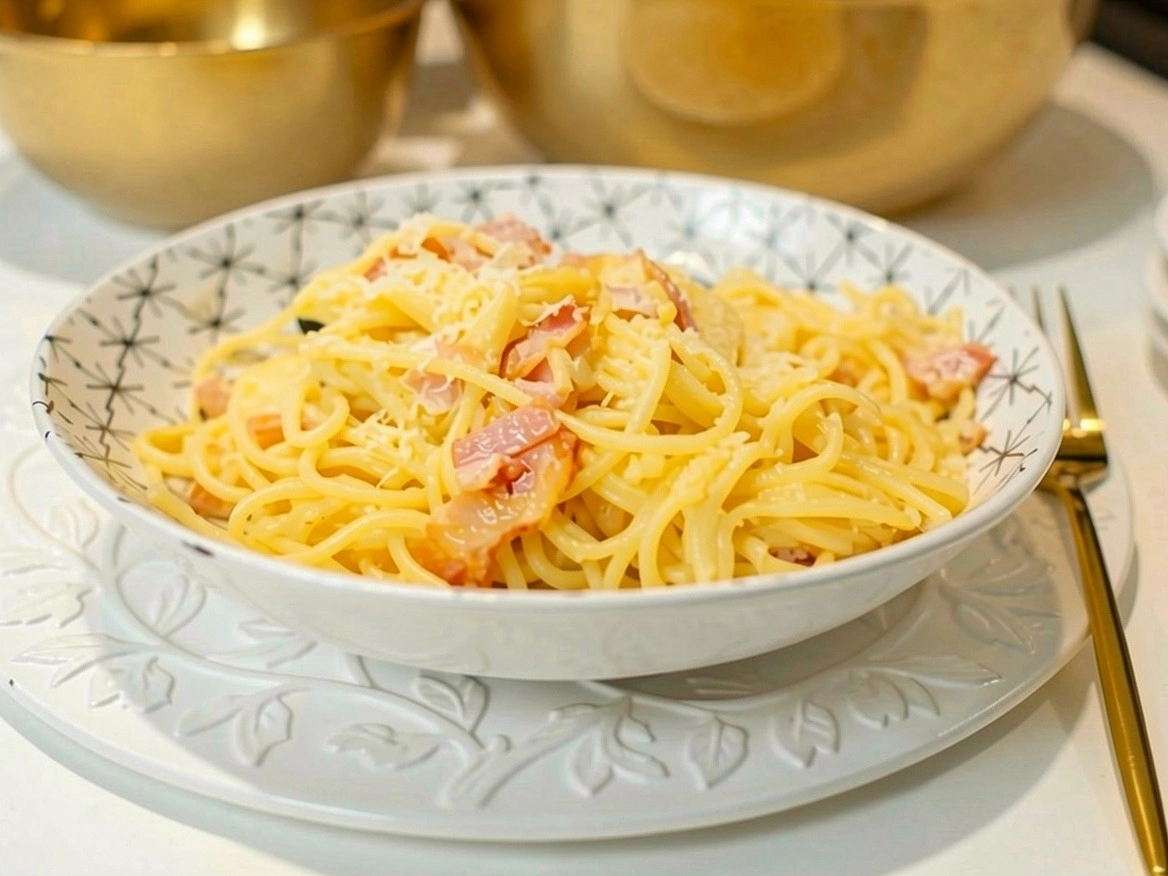 Шаг 13: Карбонара с беконом