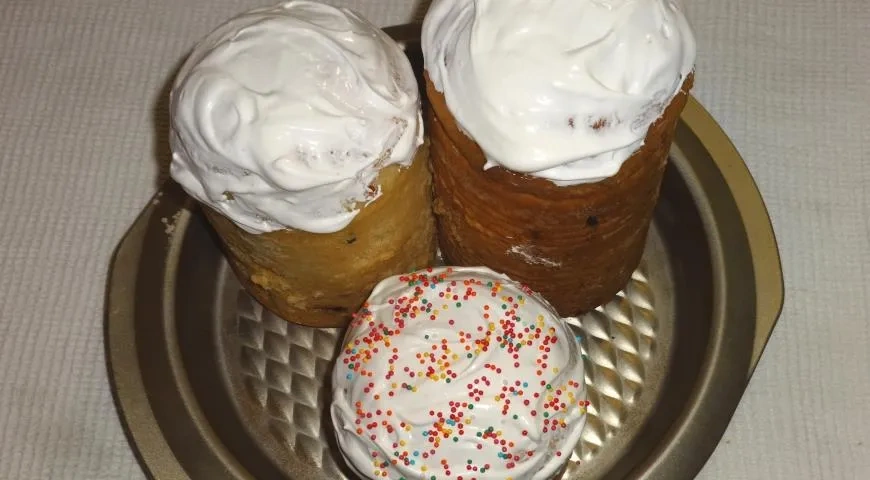 Куличи на кефире: шаг 13