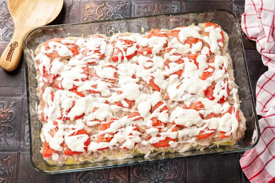 Шаг 13: Мясо пофранцузски из куриного фарш а