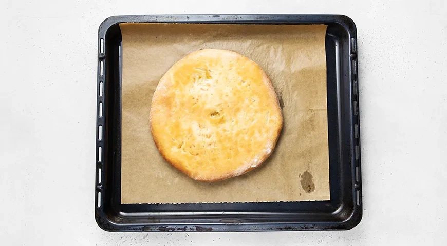 Осетинский пирог с капустой (Кабускаджин): шаг 13