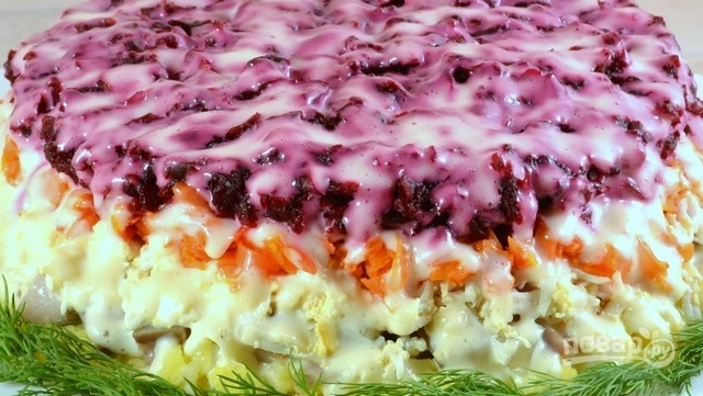 Шаг 13: Салат шуб а классический