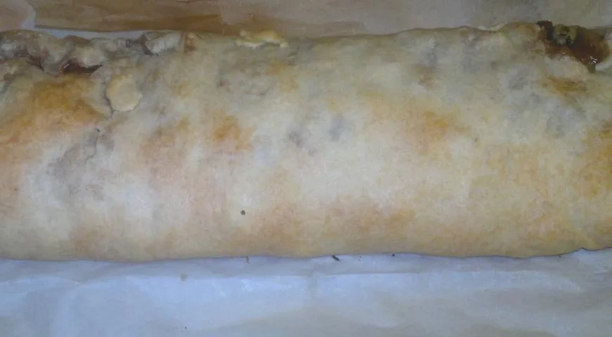 Штрудель с яблоками и грушами: шаг 13