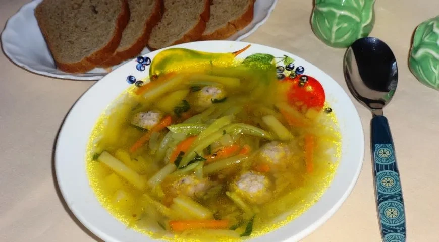 Суп с кабачками и фрикадельками: шаг 13