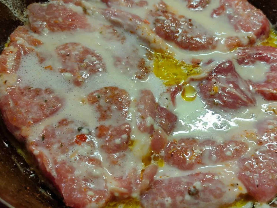 Шаг 13: Свиные отбивные в яйце