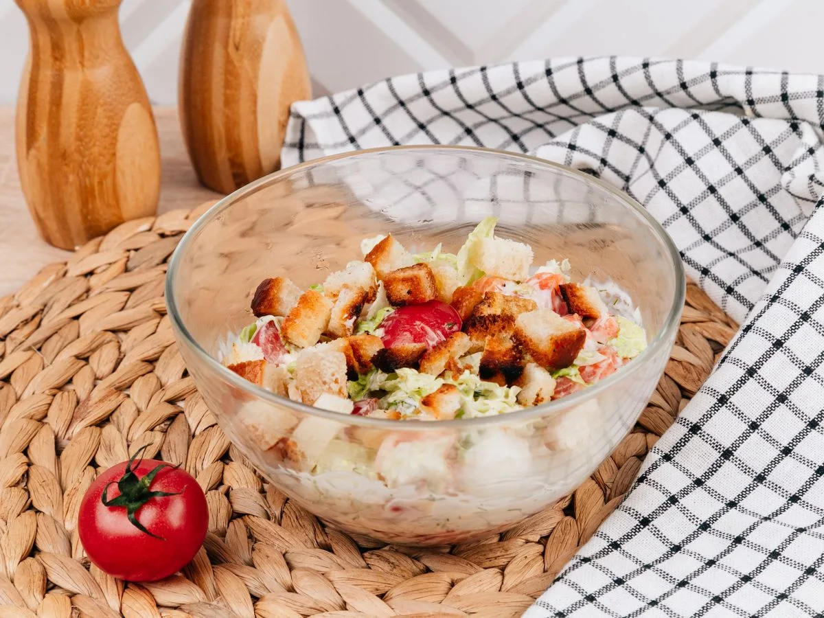 Шаг 13: «Цезарь» с лососем