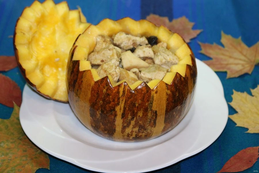 Шаг 13: Тыква запечённая с курицей