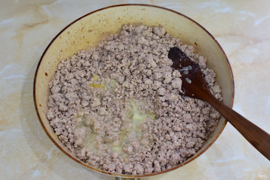 Шаг 14: Блинчиков с мясом