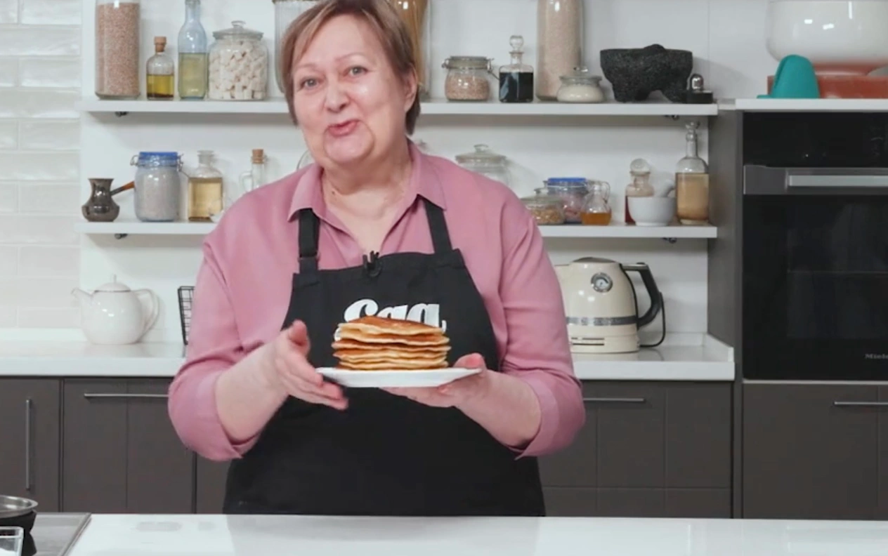 Шаг 14: Блины на кефире от кулинара