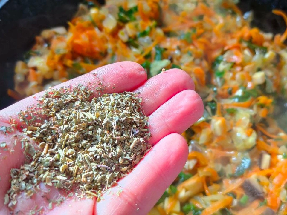 Шаг 14: Фаршированные перцы с рисом, грибами и овощами