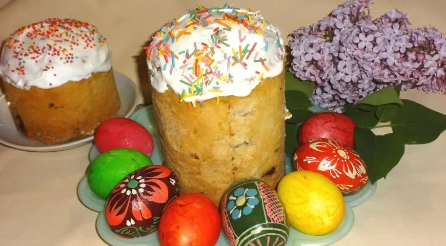 Куличи на кефире: шаг 14