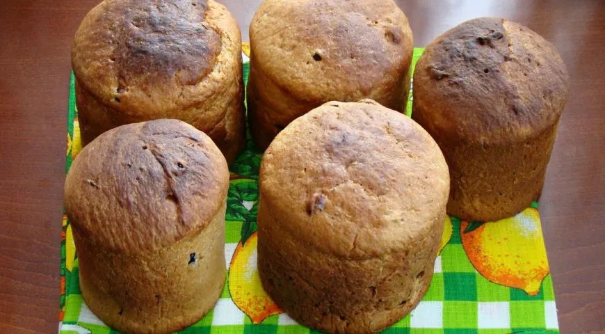 Лавандовые пуховые куличи: шаг 14