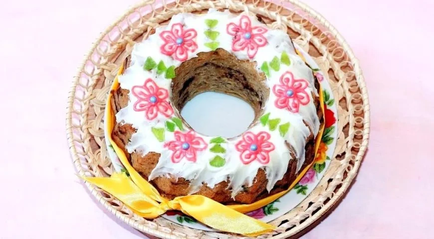 Ленивый кулич со вкусом шоколада и цитруса: шаг 14