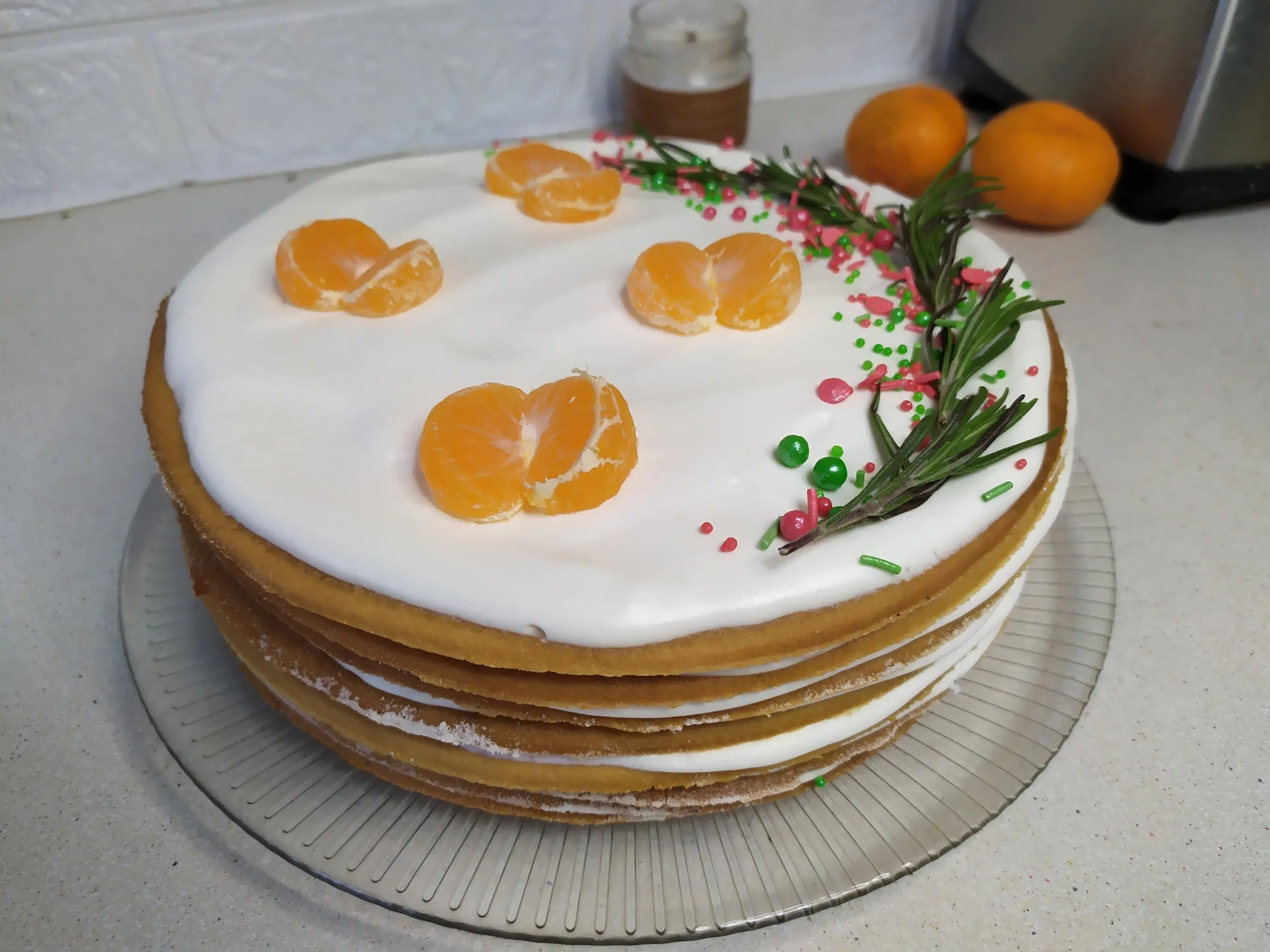 Шаг 14: Медовик в стиле naked cake