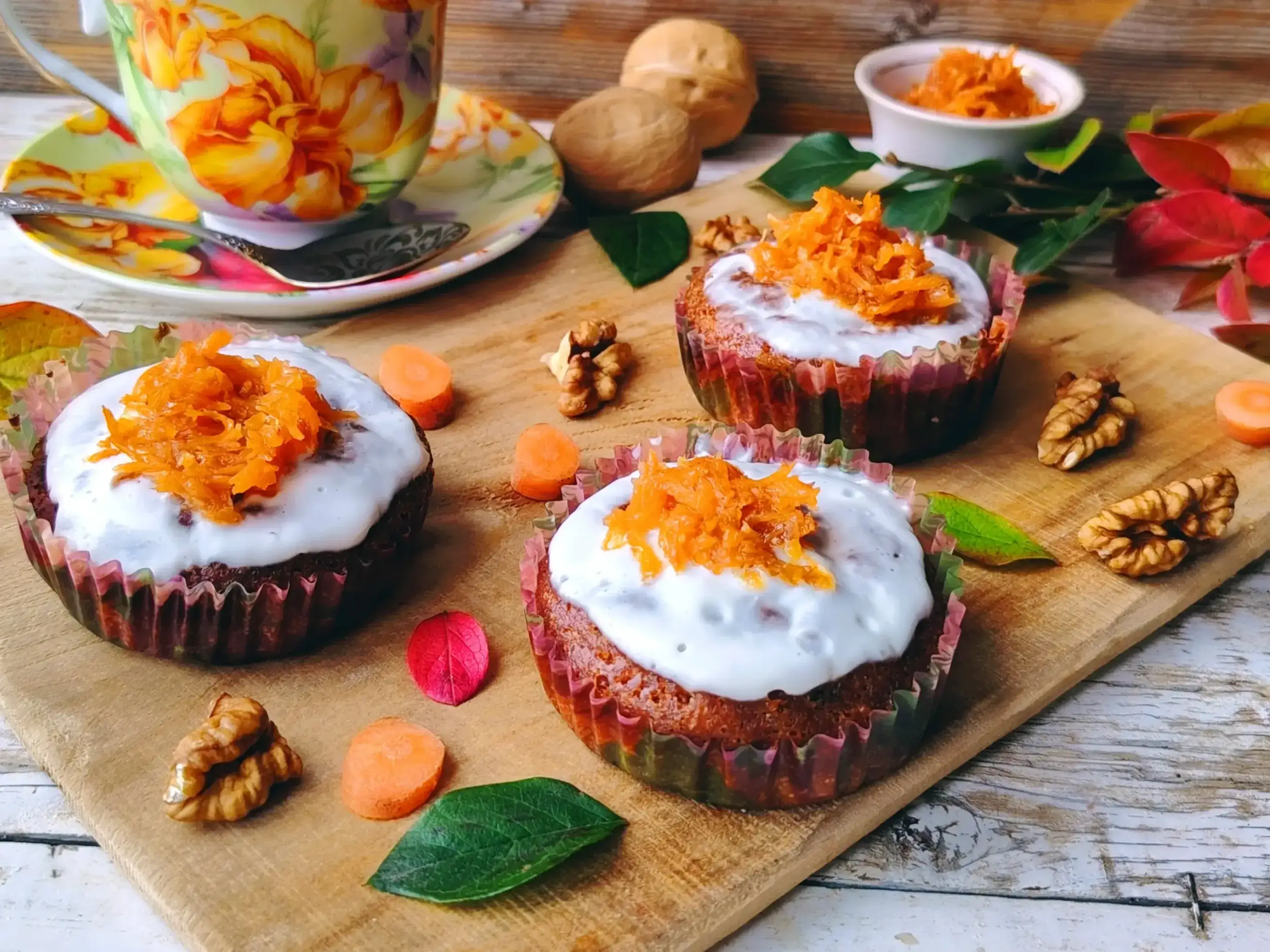 Осенние морковные маффины с карамельной морковью: шаг 14