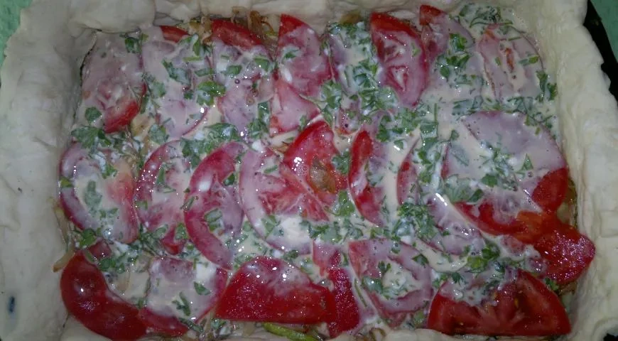 Овощной пирог: шаг 14