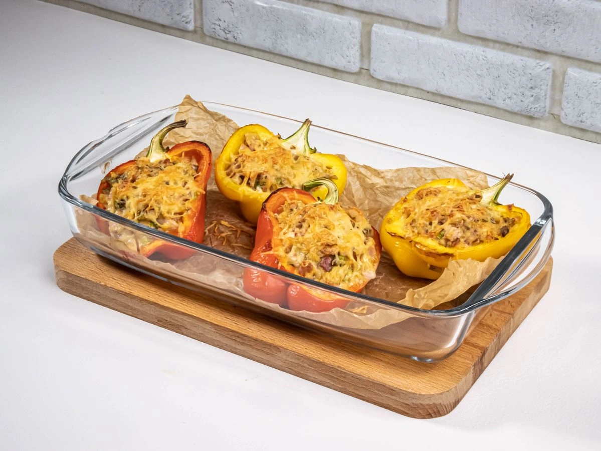 Шаг 14: Перцы, фаршированные курицей и грибами