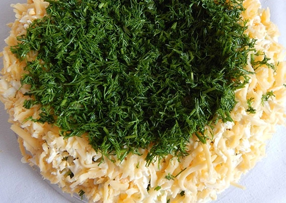 Шаг 14: Салата Гнездо глухаря