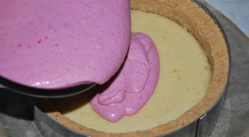 Чизкейк «Малина-Миндаль»: шаг 15