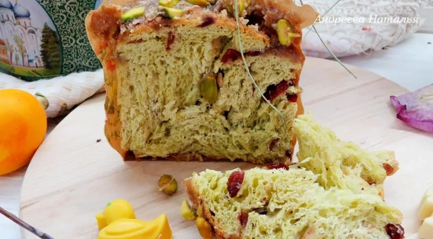 Фисташковый кулич-бриошь: шаг 15