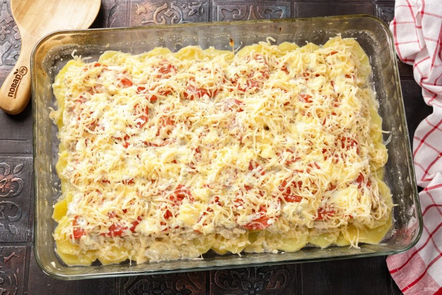 Шаг 15: Мясо пофранцузски из куриного фарш а