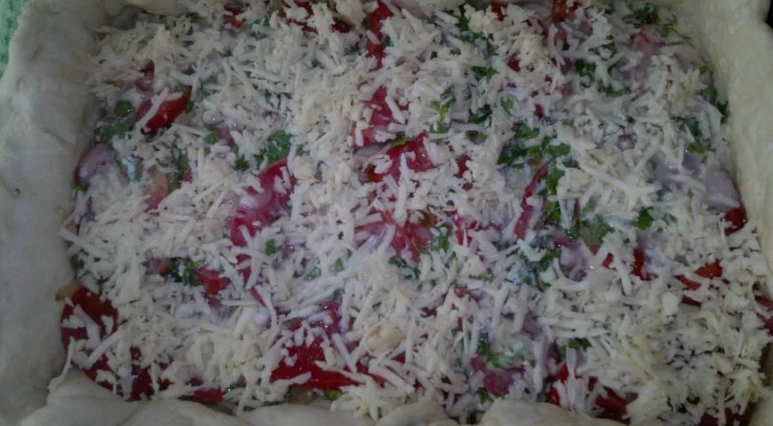 Овощной пирог: шаг 15