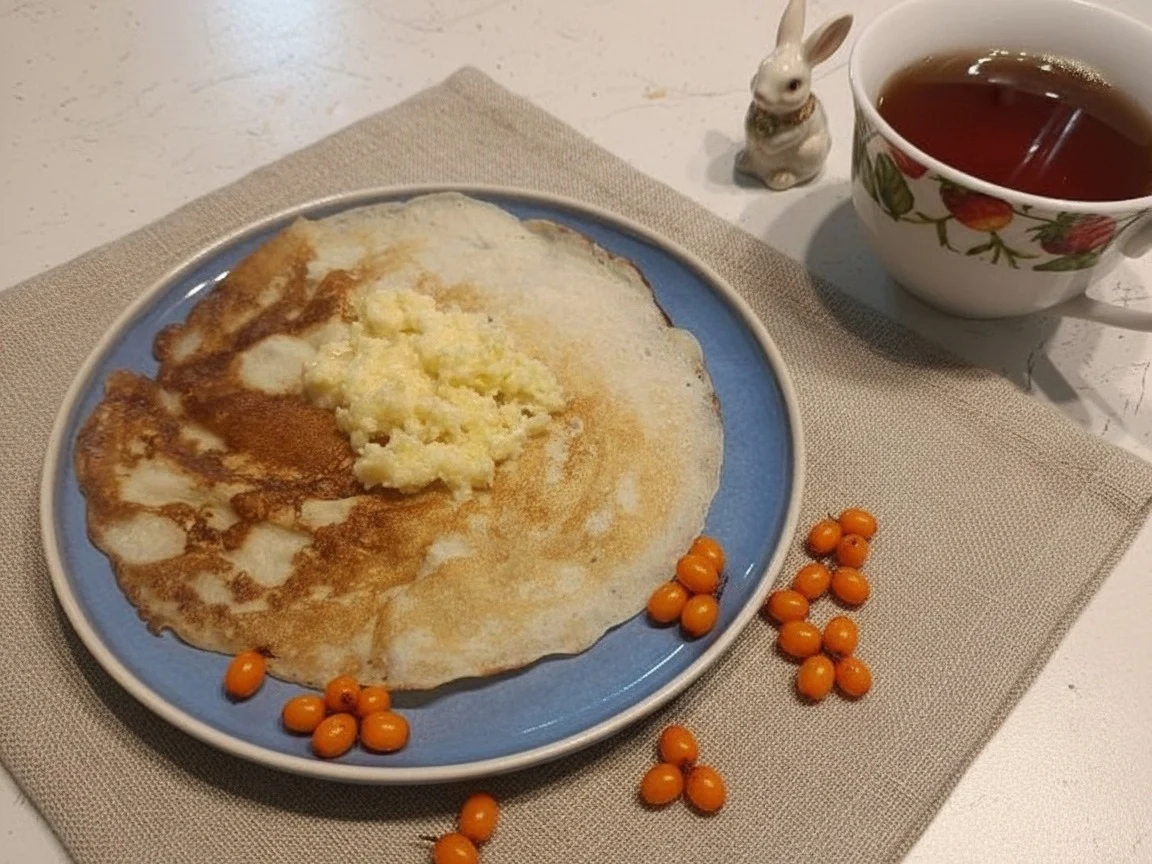 Шаг 16: Блины с яично-масляной болтушкой