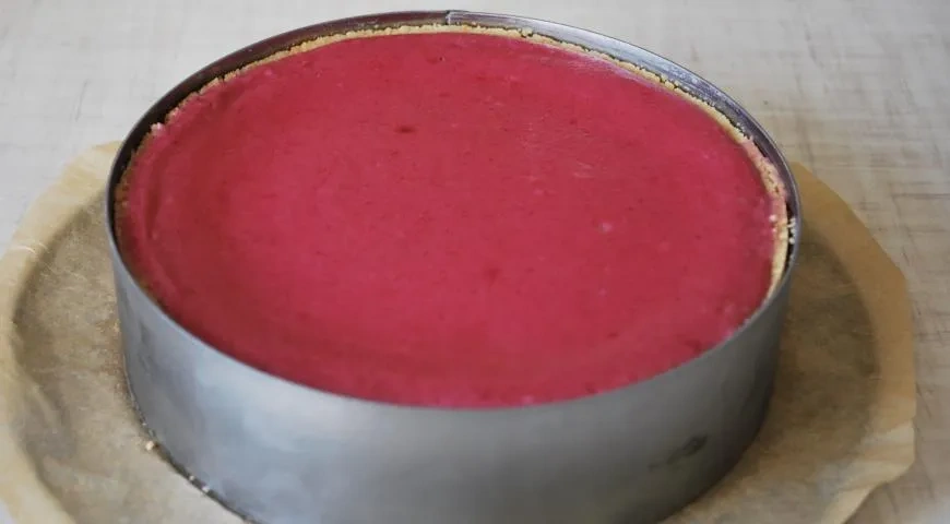 Чизкейк «Малина-Миндаль»: шаг 16