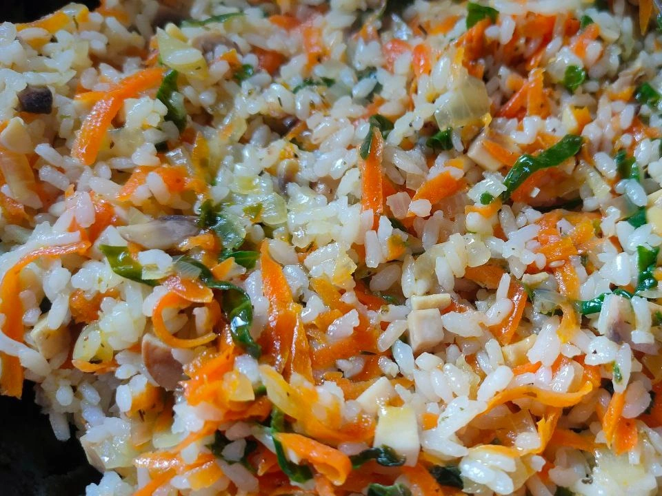 Шаг 16: Фаршированные перцы с рисом, грибами и овощами