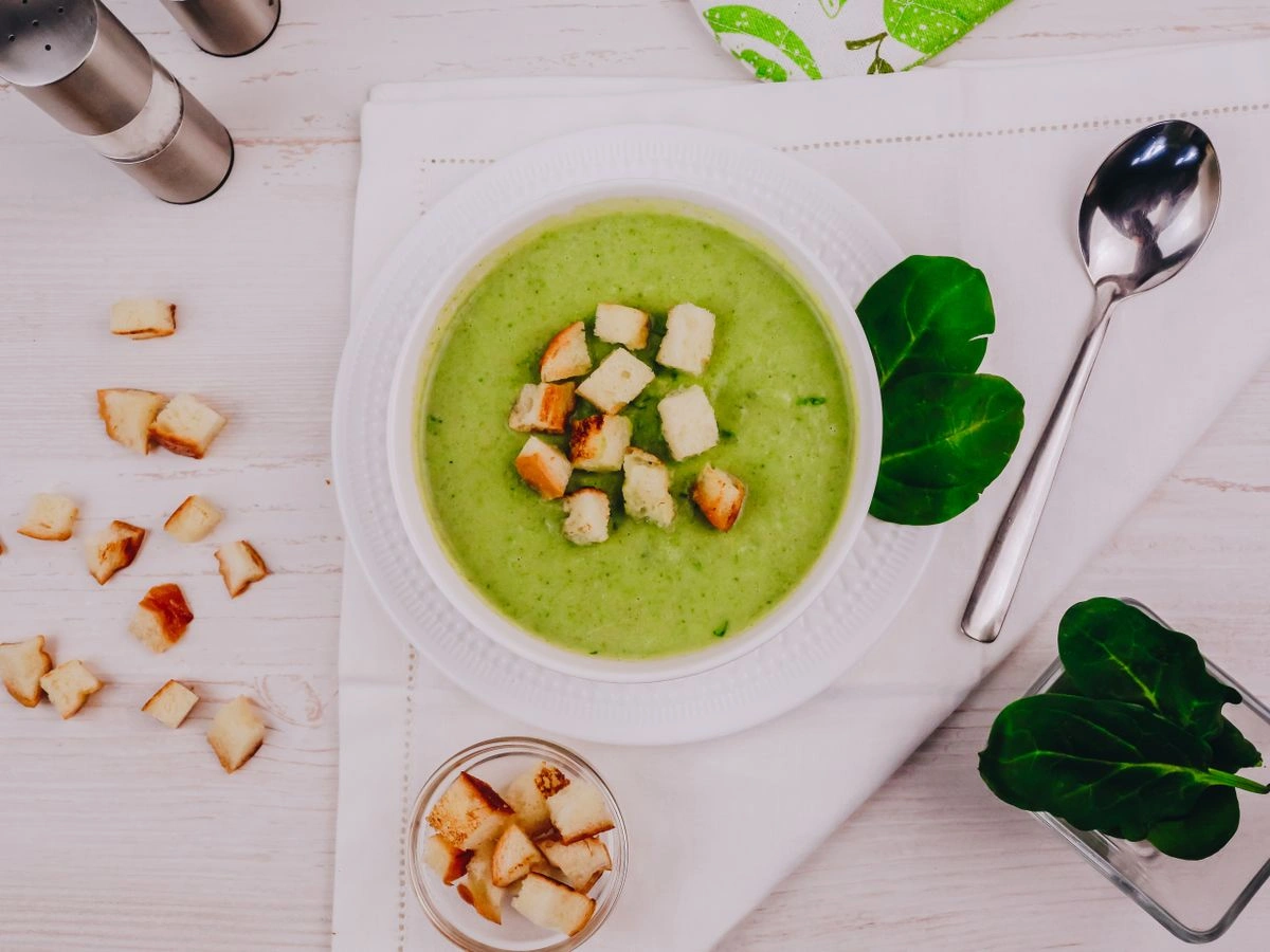 Шаг 16: Крем-суп с брокколи и шпинатом