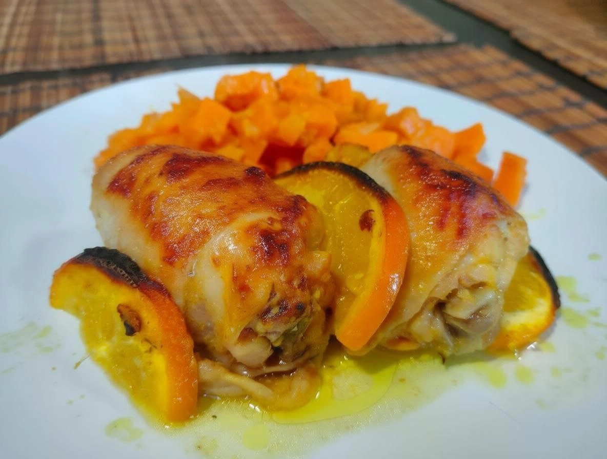 Шаг 16: Курица в апельсиновом соусе